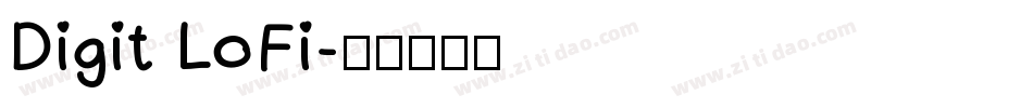 Digit LoFi字体转换